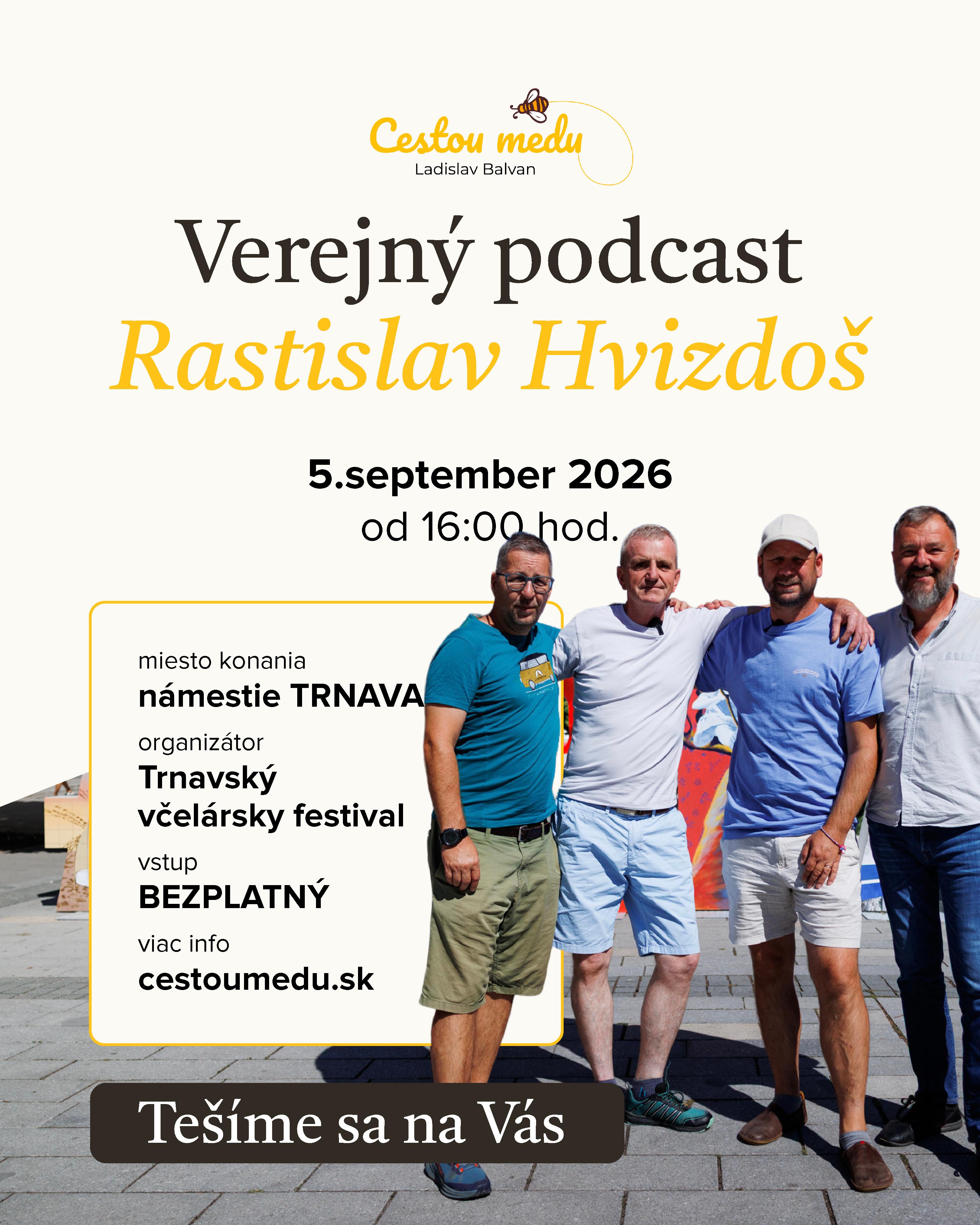 Verejný podcast s Rastislavom Hvizdošom